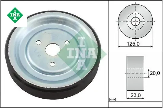 Devırdaım kasnagı grandland partner-berlıngo-207-208-308-508-rcz-3008-5008 c3-c4-c5-ds3-ds4-ds5 1.4 ına 1204.59/ 1204.47/ 3648867/ 11517619020 resmi