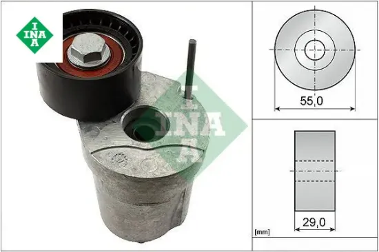 Kayıs gergı rulmanı bmw n47 n57 e87 e90 e60 f01 e84 e70 kutuklu ına 11287800333 resmi