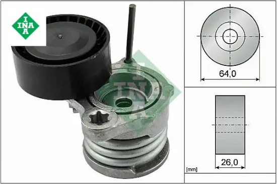 Kayıs gergı rulmanı bmw n47 m47 m57 e87 e90 e91 e92 e93 kutuklu ına 11287790447 resmi