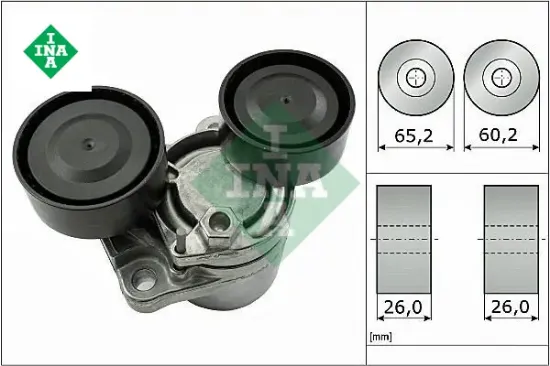 Kayıs gergı rulmanı bmw e90 e91 e92 e93 f07 f10 f11 f06 f12 f13 f01 f02 e84 e70 f15 e71 f16 kutuklu ına 11287823199 resmi