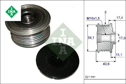 Alternatör kasnağı rulmanlı clıo ıı-ııı-modus 1.5 dci 04 > 8200360480 alternatör için ına 8200360480 resmi