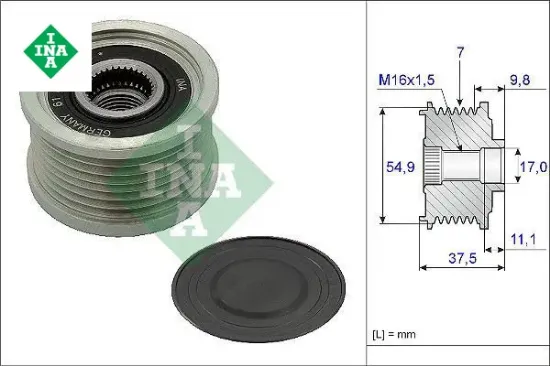 Alternatör rulmanı ducato 2.3d 15 ına 5801580938/ 5802170709/ 5802170711 resmi