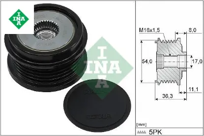 Alternatör kasnağı astra k 1.4 ınsıgnıa b 1.5 b14xe-xnt-xft-xfl-d14xft-xfl-b15sft-d15sft-sfl ına 12674910/ 12638803/ 1202469 resmi