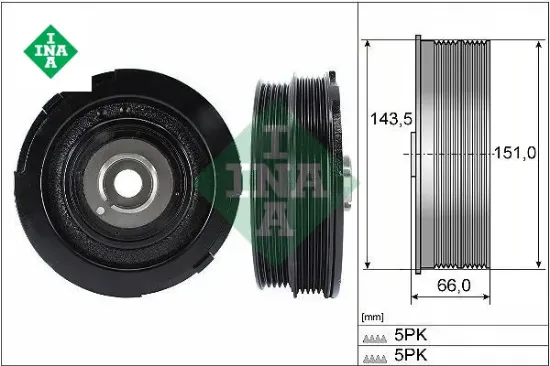 Krank kasnagı m47 e46 e39 ına 11232247565 resmi