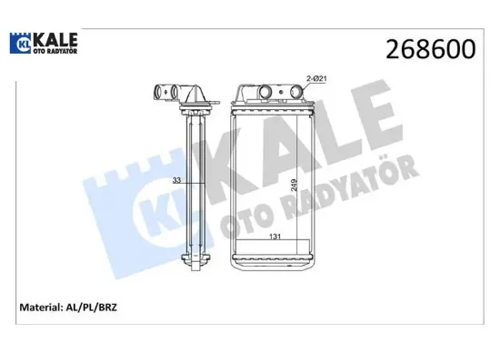 Kalorifer radyatörü palıo-albea 248x132x33 1 sıra alb sistem kale radyatör 46723061 resmi