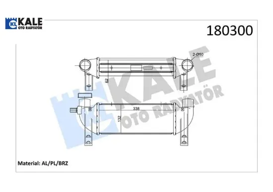 Turbo ıntercooler radyatoru connect 1.8tdcı 02 06 al al kale radyatör 2t1q 9l440 ac/ 4548369 resmi