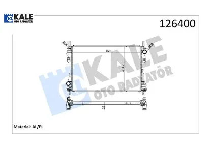 Motor su radyatoru transıt v184 2.4tdcı 01 06 klımasız kale radyatör yc158005ha/ 4374556 resmi