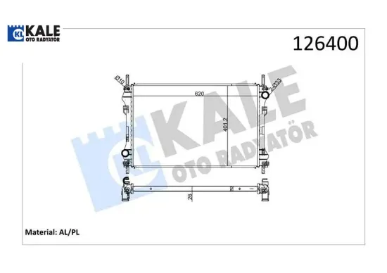 Motor su radyatoru transıt v184 2.4tdcı 01 06 klımasız kale radyatör yc158005ha/ 4374556 resmi
