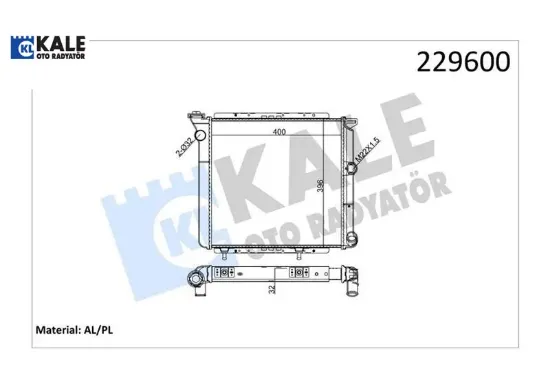 Radyatör borulu r9 2 sıra al pl sistem kale radyatör 7700765602/ 7700759196/ 7701406496 resmi