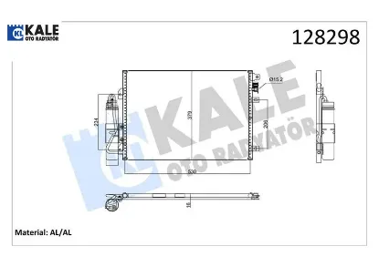 Klima konderseri radyatörü clio ıı 98 05 clıo symbol ı 01 kangoo 97 symbol ıı 08 14 1.2 d7f 1.4 k4j kale radyatör 8200106950/ 8200757789/ 7700428083 resmi