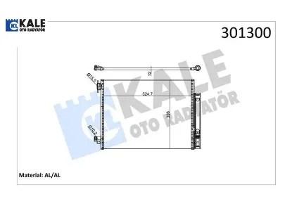 Klima radyatörü kondenser clıo ıv 12 captur ı 13 symbol ııı 14 logan mcv ıı 14 dokker 12 duster 10 s kale radyatör 921001908r/ 921006454r/ 921006843r resmi