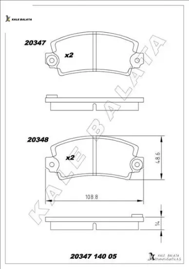 Balata ön r4-r5-r6-r7-r14-r15-r16-r17-r18-r20-rodeo-toros 70 - kale balata  resmi