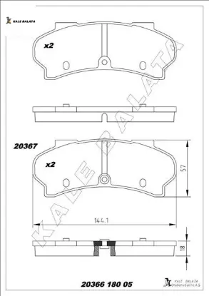 Balata ön j7-j9 90 - kale balata  resmi