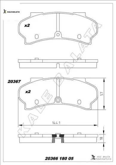Balata ön j7-j9 90 - kale balata  resmi