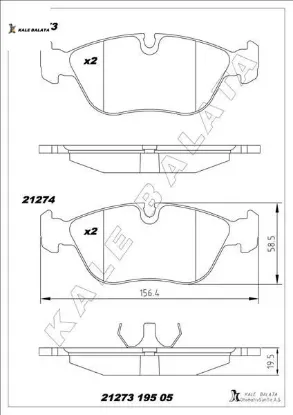 Ön balata 850 2.0 2.3 t5 2.5 91-96 s70 2.3 2.4 2.5 97-00 v70 97-00 c70 2.0t 97-02 kale balata 272370/ 31262795/ 272343.5 resmi