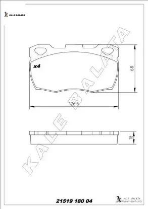 Balata ön defender 110-2.5 90 tdi 90-95 kale balata rtc5574/ stc2952 resmi