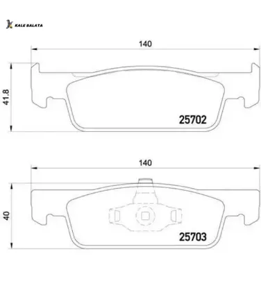 Ön fren balatası clıo ıv 12 symbol ııı 13 sandero ıı 13 logan mcv ıı 14 logan ıı 13 0.9tce 1.0sce 1. Kale balata 410605536r/ 410604682r resmi