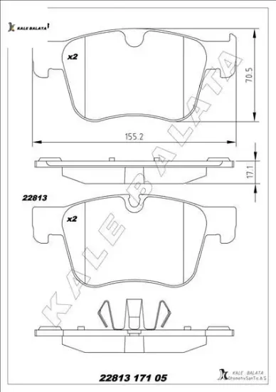 Ön fren balatası combo e 18 grandland 17 c4 13 berlıngo 18 partner 18 rıfter 18 308 13 3008 16 508 1 kale balata 1609898580/ 1636925480/ 1678168480 resmi