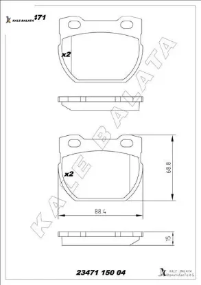 Balata arka defender 110-2.5 90 tdi 90-95 kale balata sfp000160/ sfp000280/ stc1601 resmi