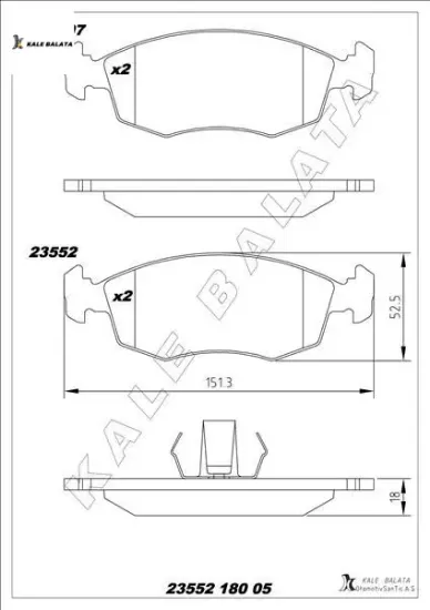 Ön balata palıo weekend 96 albea 01 doblo 00 0986tb2093 kale balata 9948131/ 71752592/ 71770961 resmi