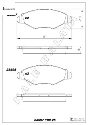Balata ön 206-206 -306 98 - kale balata  resmi