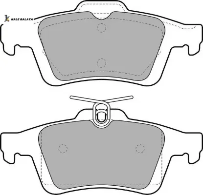 Arka balata focus ıı cmax 03 connect 02 laguna ııı 07 vectra c 02 sıgnum 03 c5 08 508 10 18 16478759 kale balata 3m512m008ac/ 440601689r/ 93192623 resmi