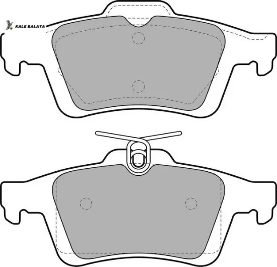 Arka balata focus ıı cmax 03 connect 02 laguna ııı 07 vectra c 02 sıgnum 03 c5 08 508 10 18 16478759 kale balata 3m512m008ac/ 440601689r/ 93192623 resmi