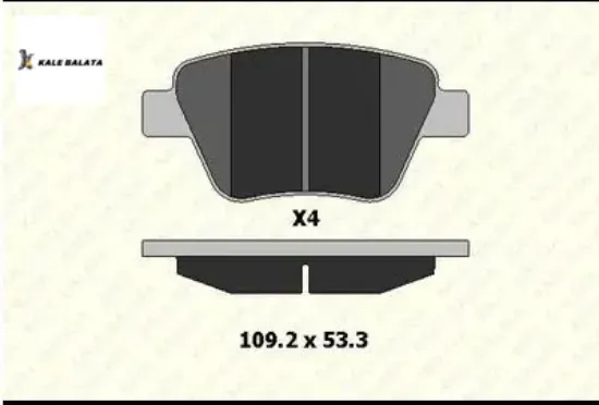 Fren balatası on cıtan w415 12 . Kangoo ııı 08 1.5dci 1.6 16v kale balata a4154210610/ 410601334r resmi