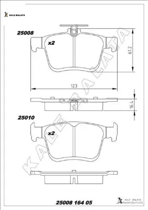 Arka balata golf vıı 2014 touran t-roc 2018 a3 2014 2020 q2 2016 tt 2018 ateca 2016 leon 2014-2020 s kale balata 8v0698451/ 5q0698451c/ 3q0698451f resmi