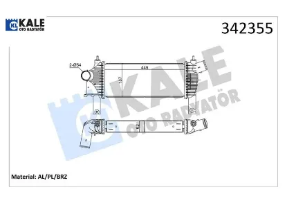 Turbo radyatörü ıntercooler  navara-pathfınder al-pl-brz kale radyatör 14461eb360 resmi