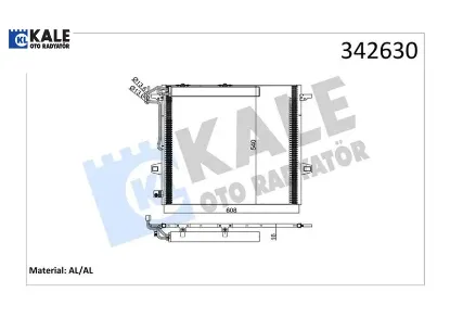 Klıma radyatoru w164 x164 w251 kale radyatör a2515000054 resmi