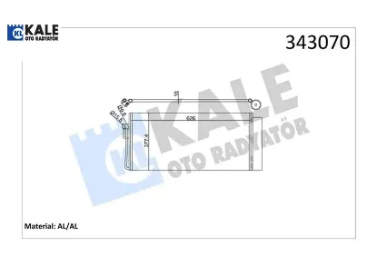 Klıma radyatoru e60 e65 m57 n57 n67 kale radyatör 64509122827 resmi