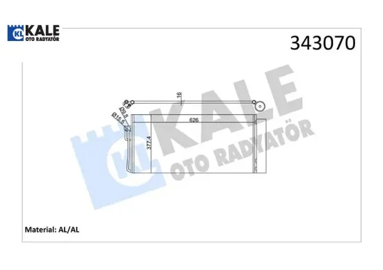 Klıma radyatoru e60 e65 m57 n57 n67 kale radyatör 64509122827 resmi