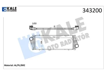 Turbosarj radyatoru sprınter b901 b905 . Lt 28-35-46 kale radyatör a9015010701/ 2d0145805 resmi