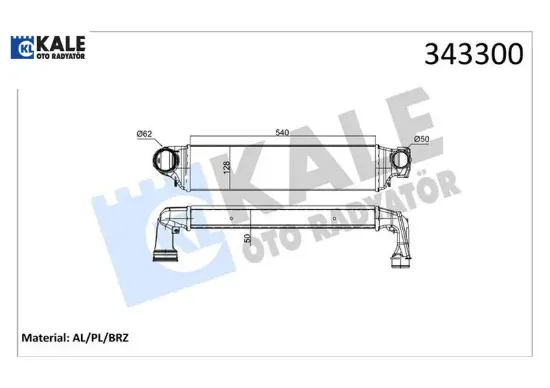 Turbo radyatoru e46 m47 m57 kale radyatör 17517786351 resmi