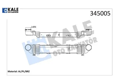 Turbosarj radyatoru s-class w220 99 05 kale radyatör a2205000000 resmi