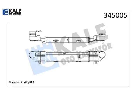 Turbosarj radyatoru s-class w220 99 05 kale radyatör a2205000000 resmi