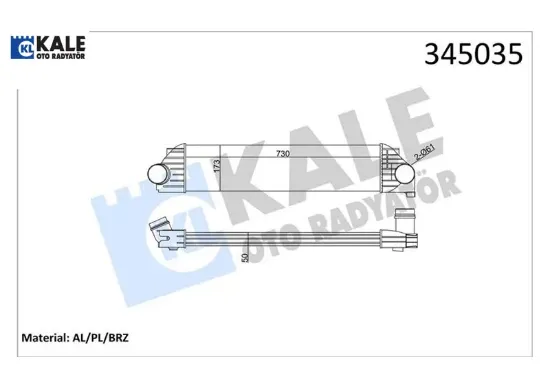 Turbo radyatörü master ııı 10 movano b 10 2.3dci kale radyatör 144960015r/ 144969388r resmi