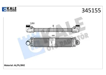 İntercooler al/pl/brz focus-mondeo ıv s-max-dıscovery-free lander 2-evoque-c30-s80 ıı-v40-v70 kale radyatör 31338473 resmi