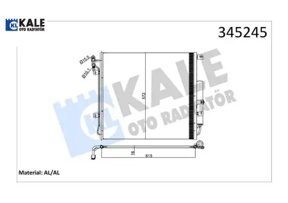 Klıma radyatoru dıscovery 3 l319 04 09 range sport ı l320 06 10 kale radyatör jrb500030/ lr018404 resmi