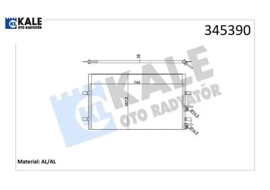 Klıma radyatoru transıt v347 v348 2.2tdcı 100ps 120ps 130ps 2.4tdcı 100ps 115ps 140ps  07> kale radyatör 1371571/ 1383318/ 6c1119710ab resmi