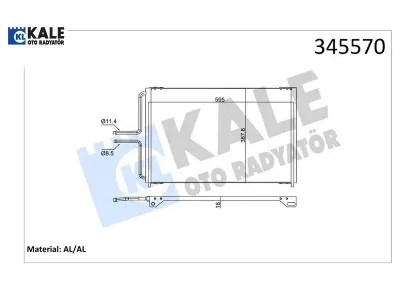 Kondenser al/al avantıme-espace ııı kale radyatör 6025307276/ 7700876215 resmi
