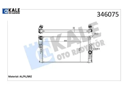 Motor su radyatoru n13 n47 b37 b47 f20 f21 f22 f23 f30 f31 f34 f35 f32 f33 f36 kale radyatör 17117600511 resmi