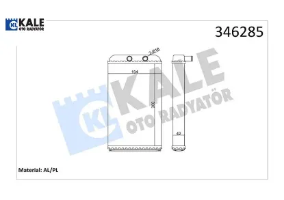Kalorifer radyatörü ducato-boxer-jumper2.5tdı-2.8tdı 94-02 kale radyatör 6448.H8/ 46722710 resmi