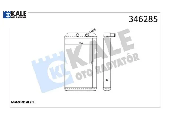 Kalorifer radyatörü ducato-boxer-jumper2.5tdı-2.8tdı 94-02 kale radyatör 6448.H8/ 46722710 resmi