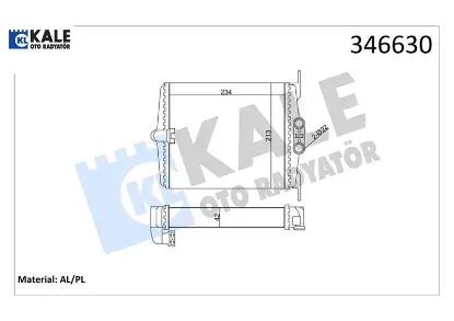 Kalorıfer radyatoru s-class w140 sası no: a133638 kale radyatör a1408300761 resmi
