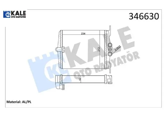 Kalorıfer radyatoru s-class w140 sası no: a133638 kale radyatör a1408300761 resmi