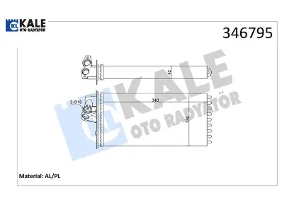 Kalorıfer radyatoru vıto w638 96 03 kale radyatör a0038350001 resmi