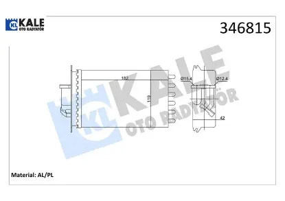 Kalorıfer radyatoru arka s-class w140 91 98 kale radyatör a1408300661 resmi