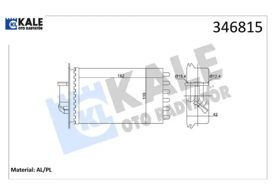 Kalorıfer radyatoru arka s-class w140 91 98 kale radyatör a1408300661 resmi